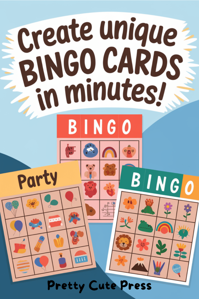 Create fun and easy bingo games for kids or adults