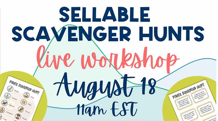 Free live challenge workshop on creating sellable scavenger hunts