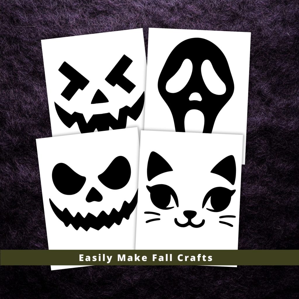 printable pumpkin stencils for jack o lantern carvings