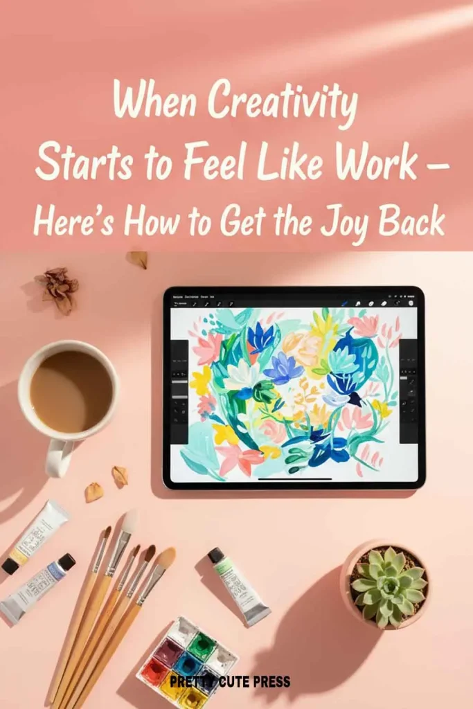 Find the joy of creativity again