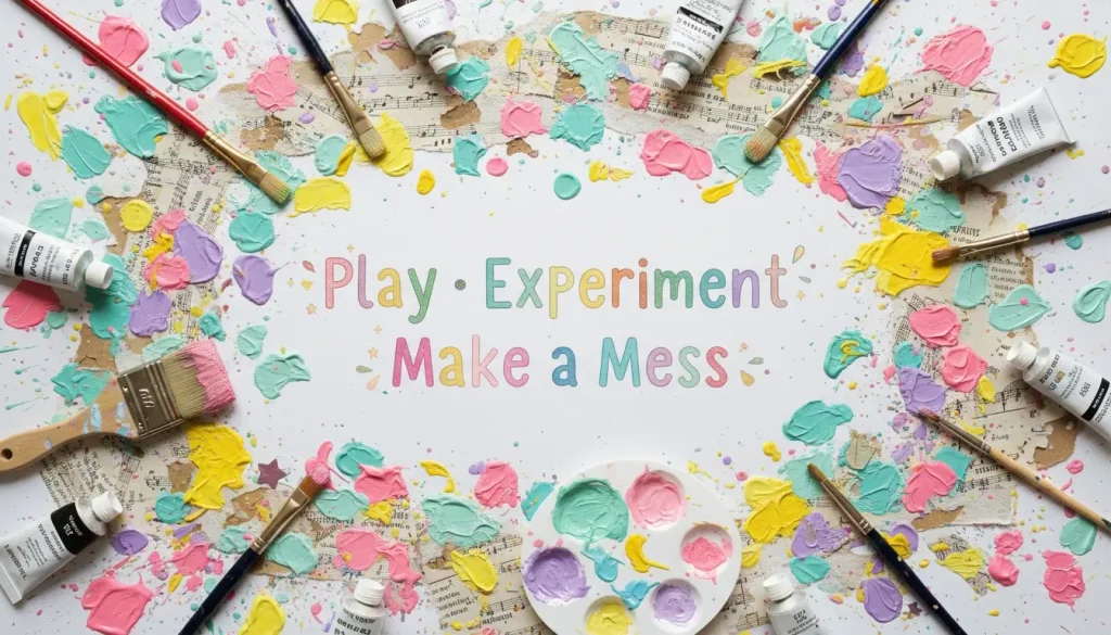 Play experiment and make a mess quote