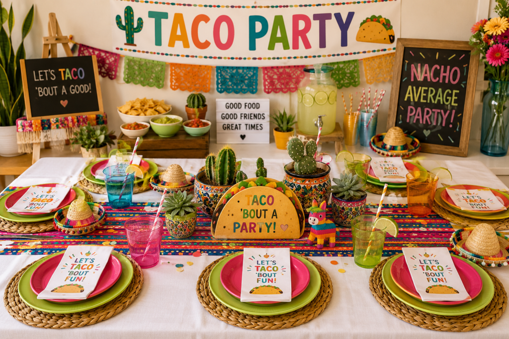 Fiesta Taco Party Tablescape