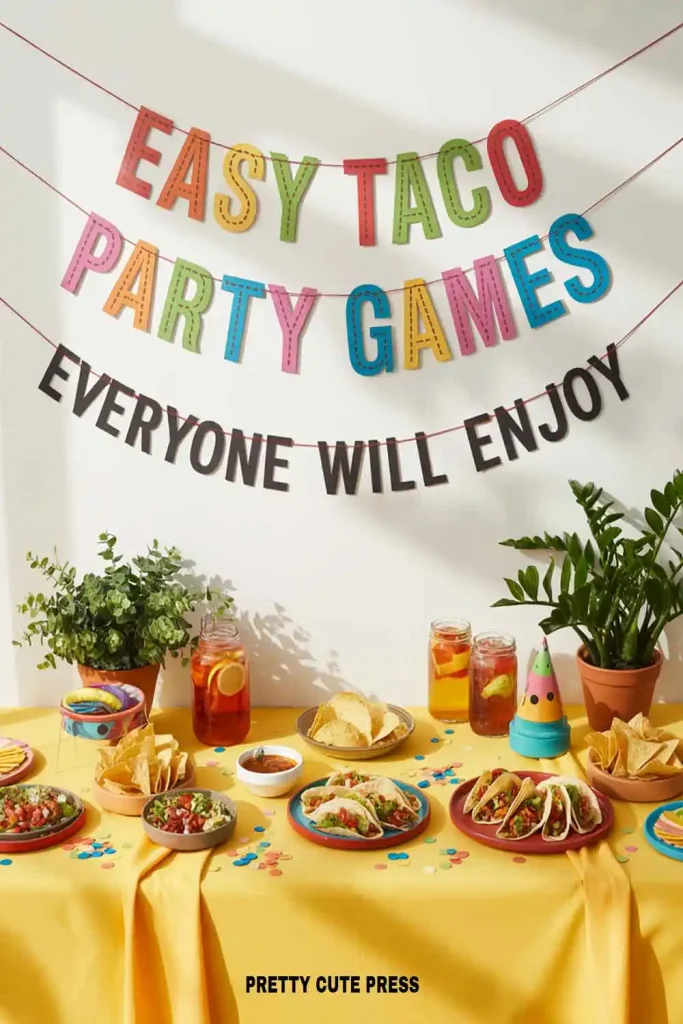 Easy Low prep taco party games for kids, adults, and small groups