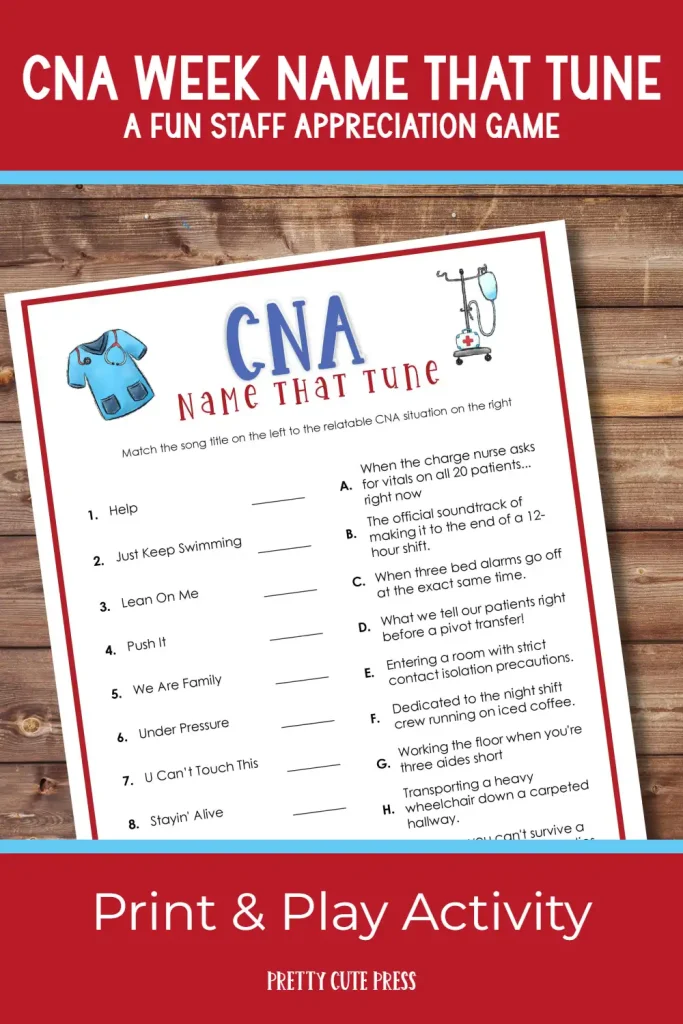 CNA Week Funny Name that Tune Game