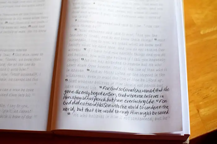 Opened NKJV New Testament Tracing Edition Bible