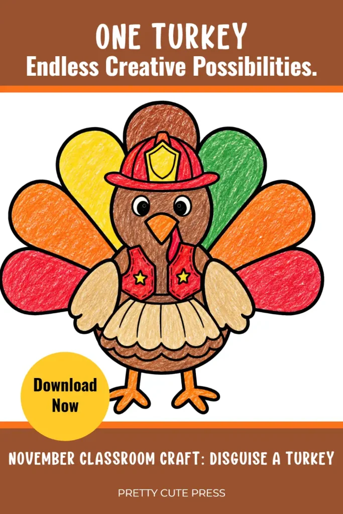 Fun Thanksgiving Craft for Kids
Disguise a Turkey Printable