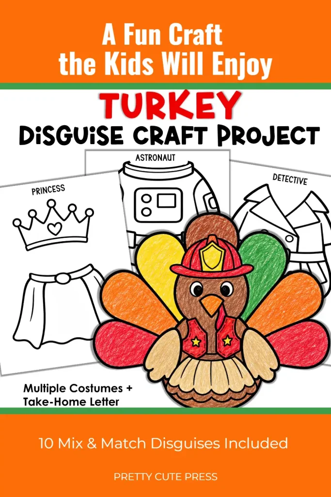 Disguise a Turkey Craft Project for Kids
